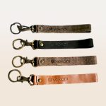 Regalo corporativo Llavero de cuero Vakapi en D&A confecciones. Indumentaria de trabajo