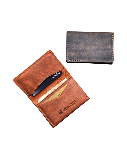 Regalo corporativo Billetera Quito de cuero Vakapi en D&A confecciones. Indumentaria de trabajo