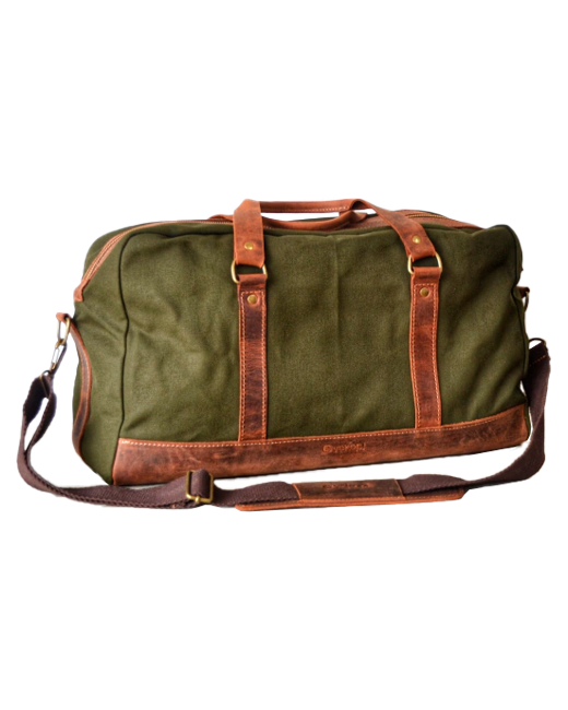 Regalo corporativo Bolso de Lona y de cuero Vakapi en D&A confecciones. Indumentaria de trabajo