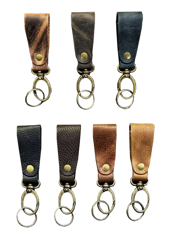 Regalo corporativo Llavero de cuero Vakapi en D&A confecciones. Indumentaria de trabajo